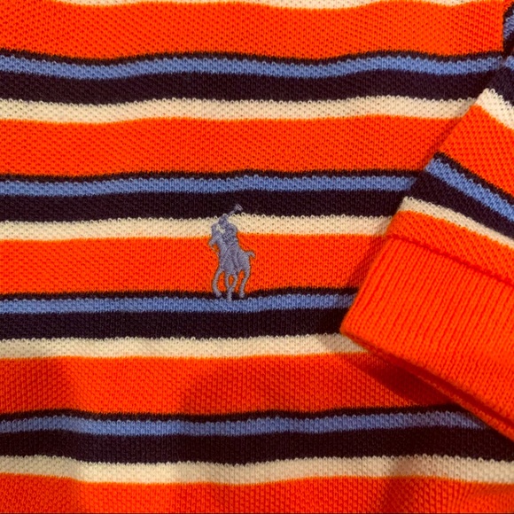 Ralph Lauren Striped Cotton Polo Shirt. Sz. 7 - Picture 3 of 5